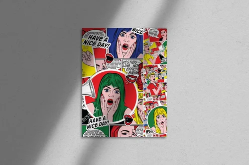 Kolorowe retro komiksy pełne życia i emocji