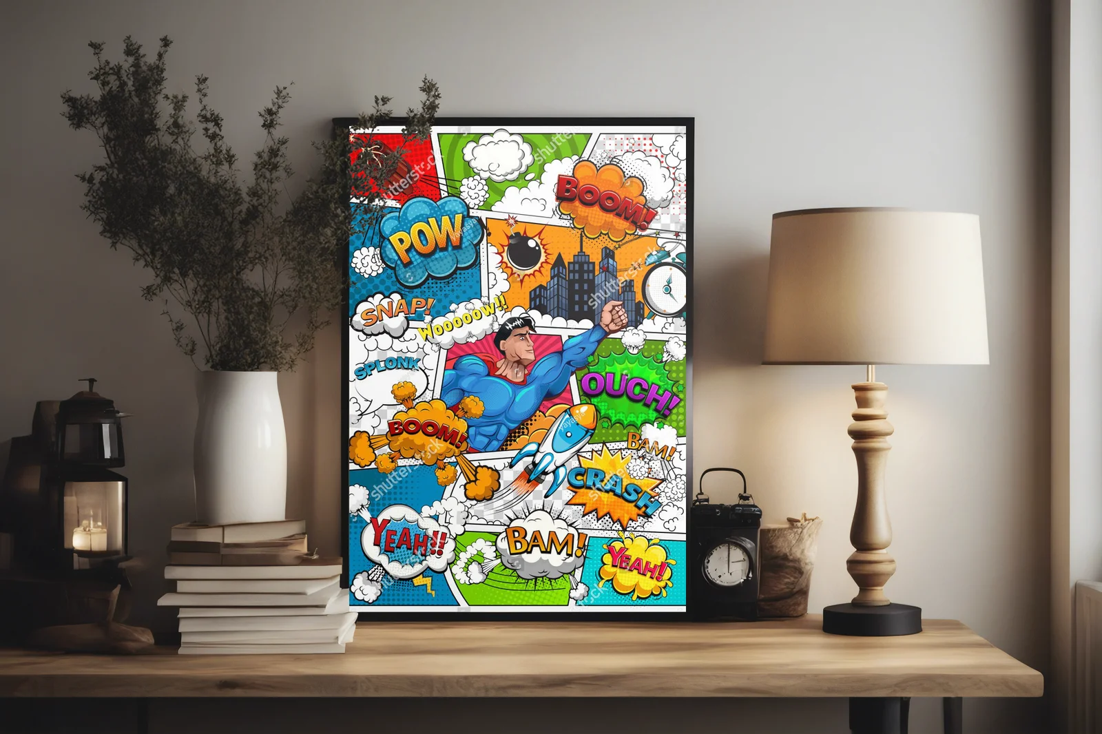 Retro komiksowe przygody w przejrzystych barwach