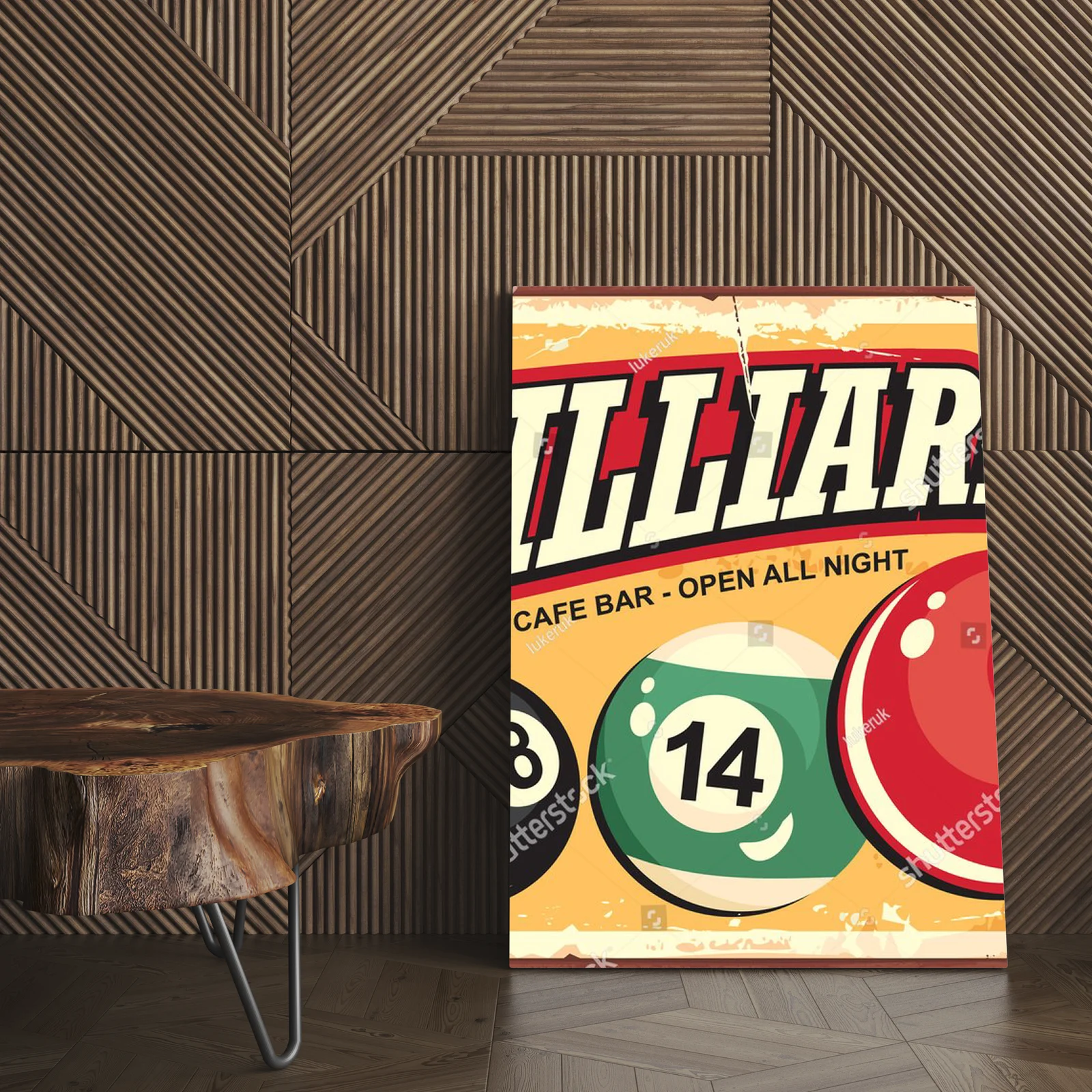 Klub bilardowy: retro z nutą kolorowego snookera