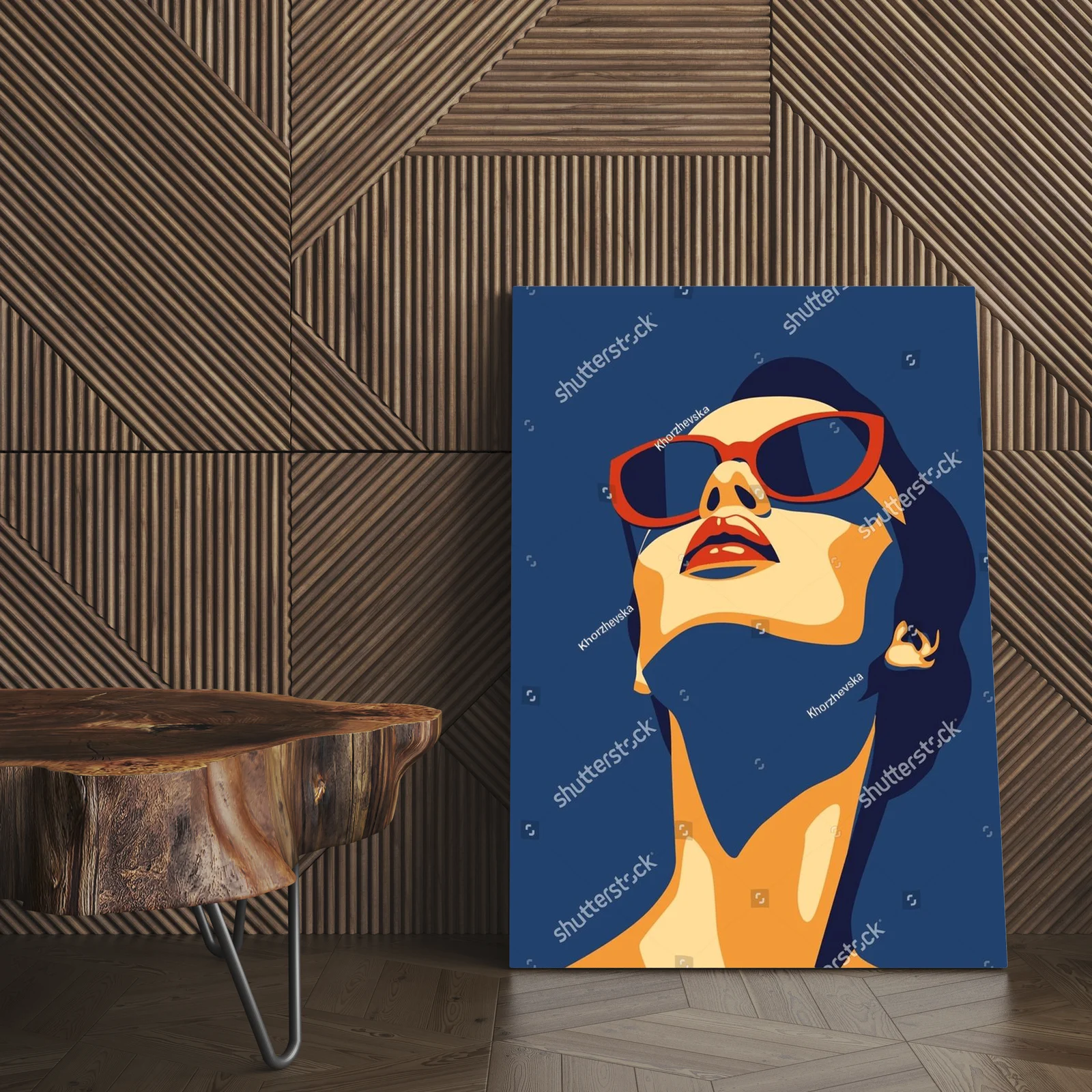 Stylowy portret młodej kobiety w finezyjnych odcieniach