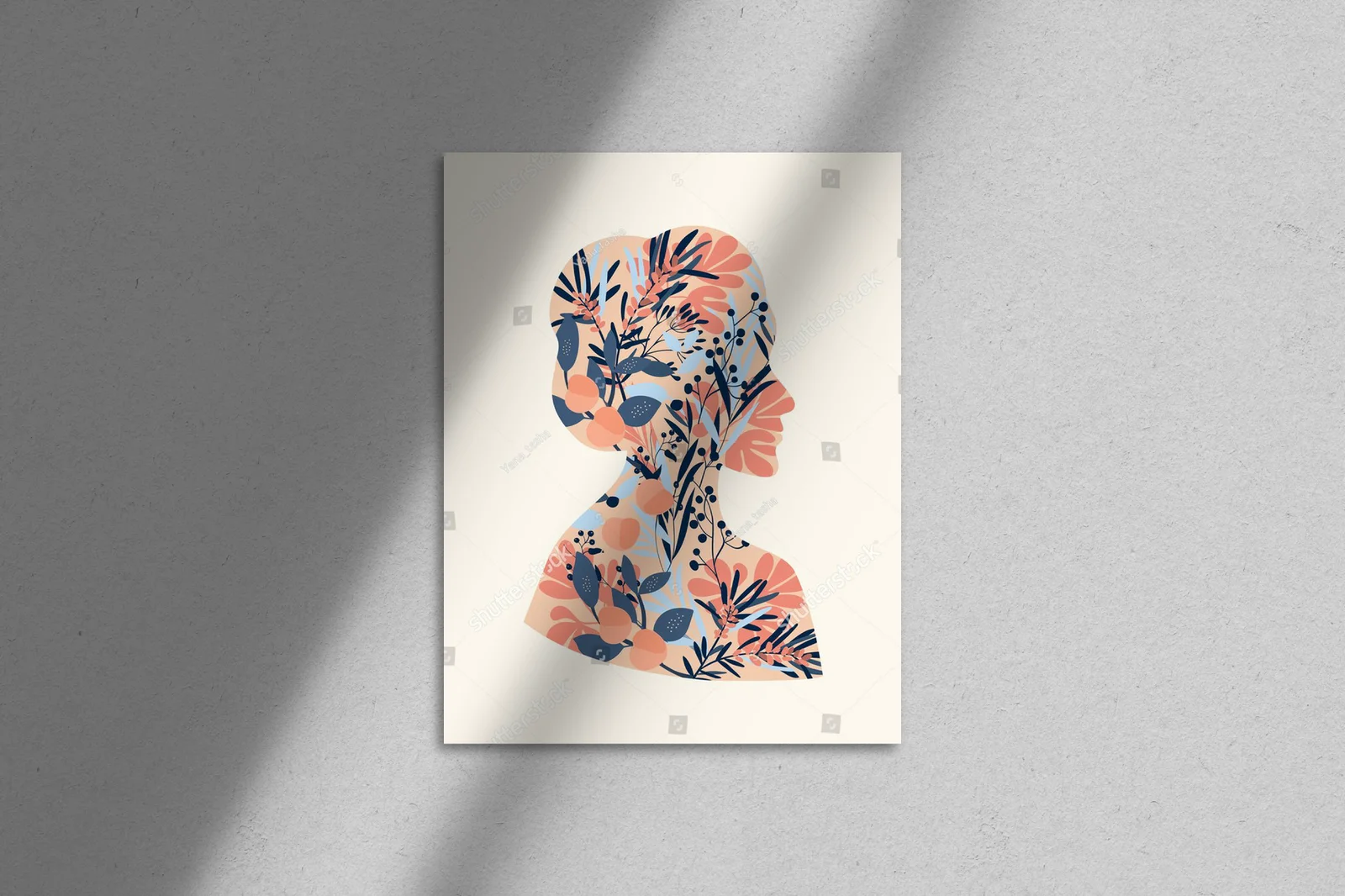 Minimalistyczny portret kobiecy w pastelowej lekkości