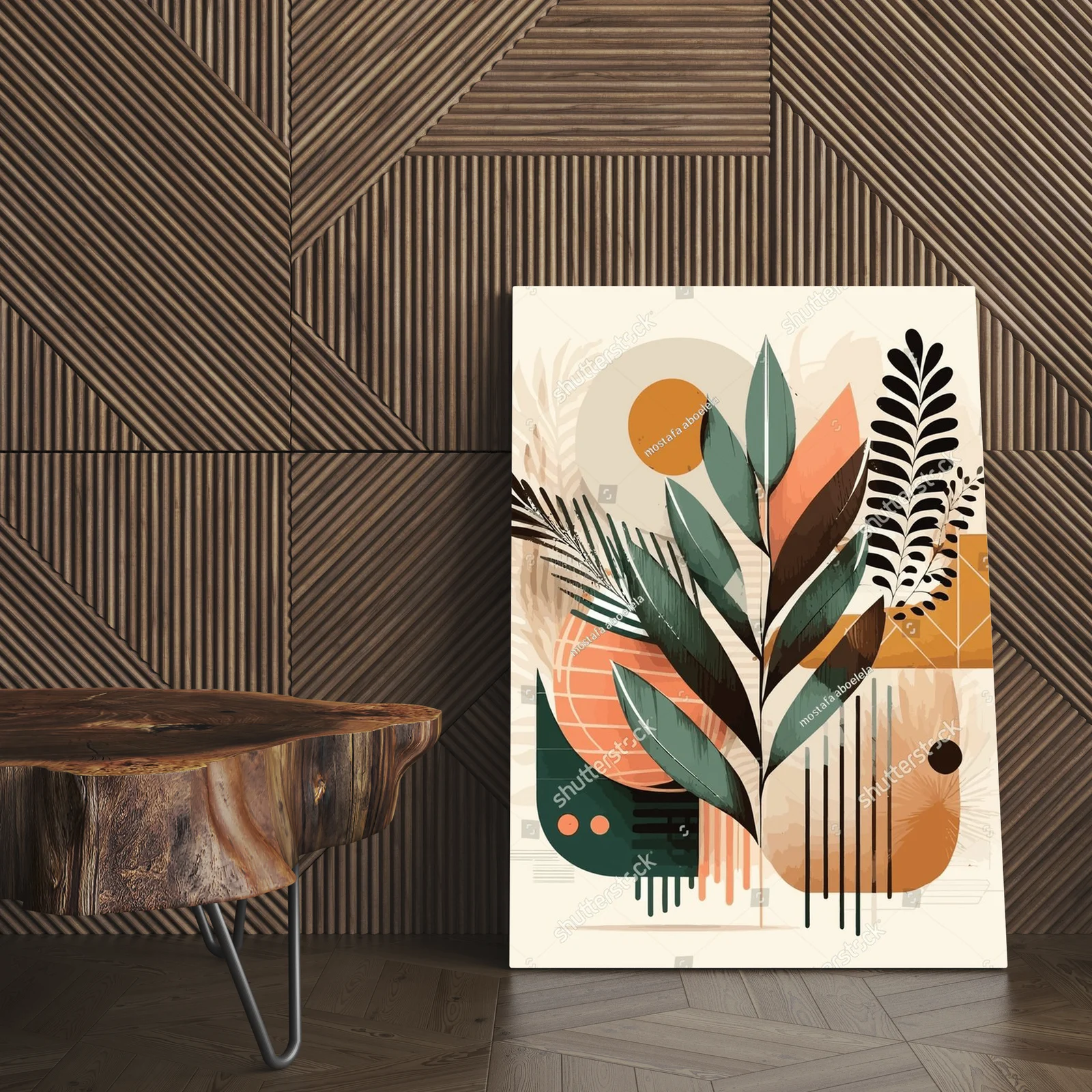 Elegancka kompozycja botaniczna w ciepłych tonacjach