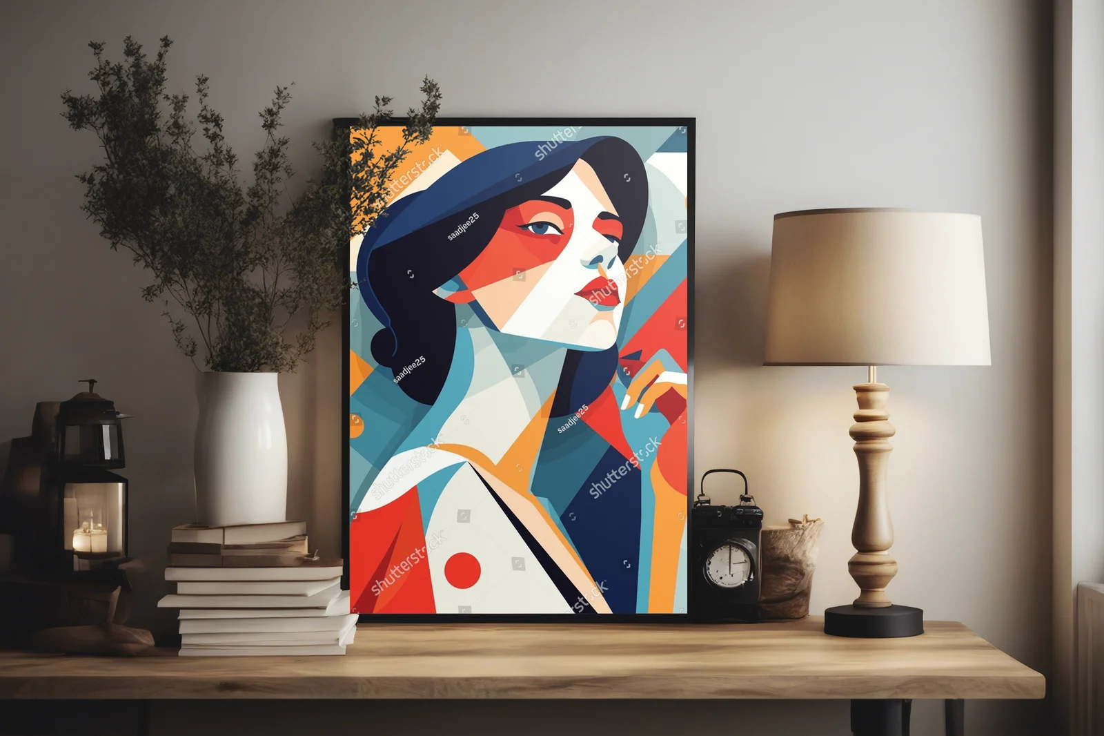 Abstrakcyjna Elegancja: Portret Kobiety