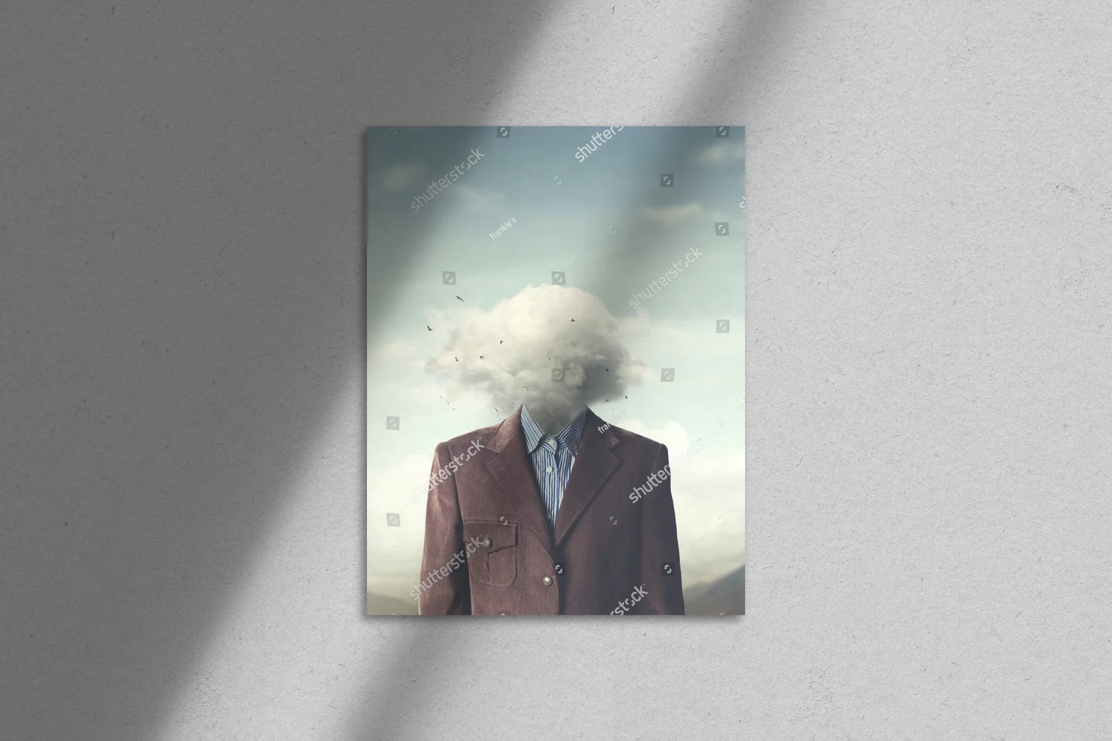Zatracony w chmurach: surrealistyczna refleksja