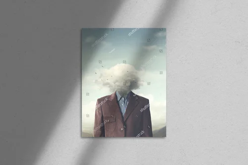 Zatracony w chmurach: surrealistyczna refleksja