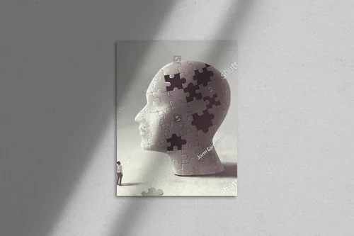 Surrealistyczna kompozycja myśli i wspomnień