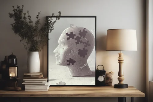 Surrealistyczna kompozycja myśli i wspomnień