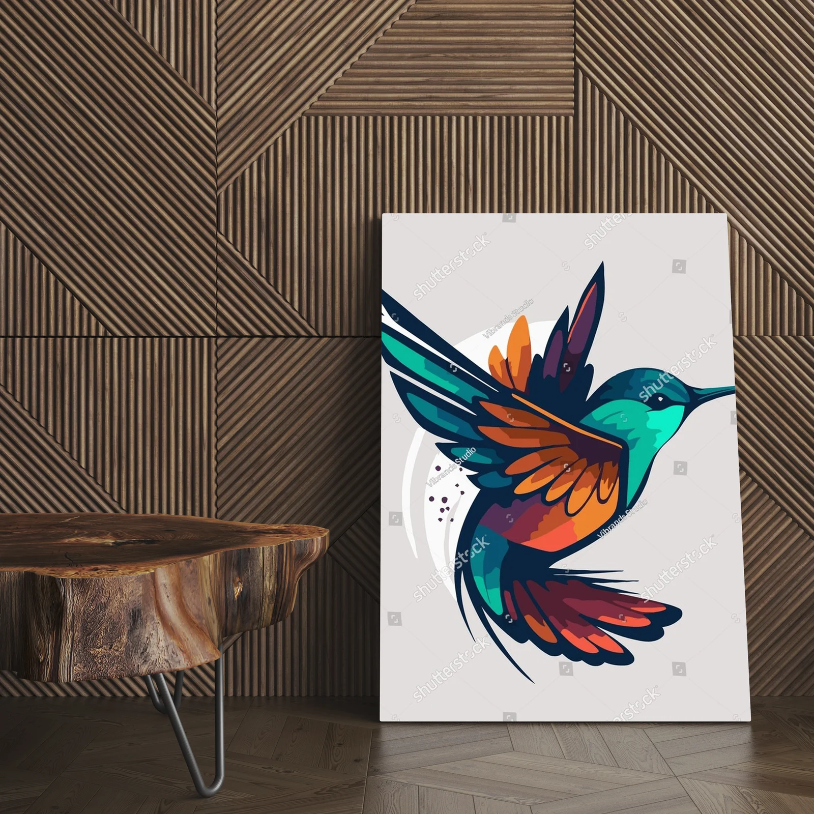 Kolorowe kolibry w dynamicznych kompozycjach