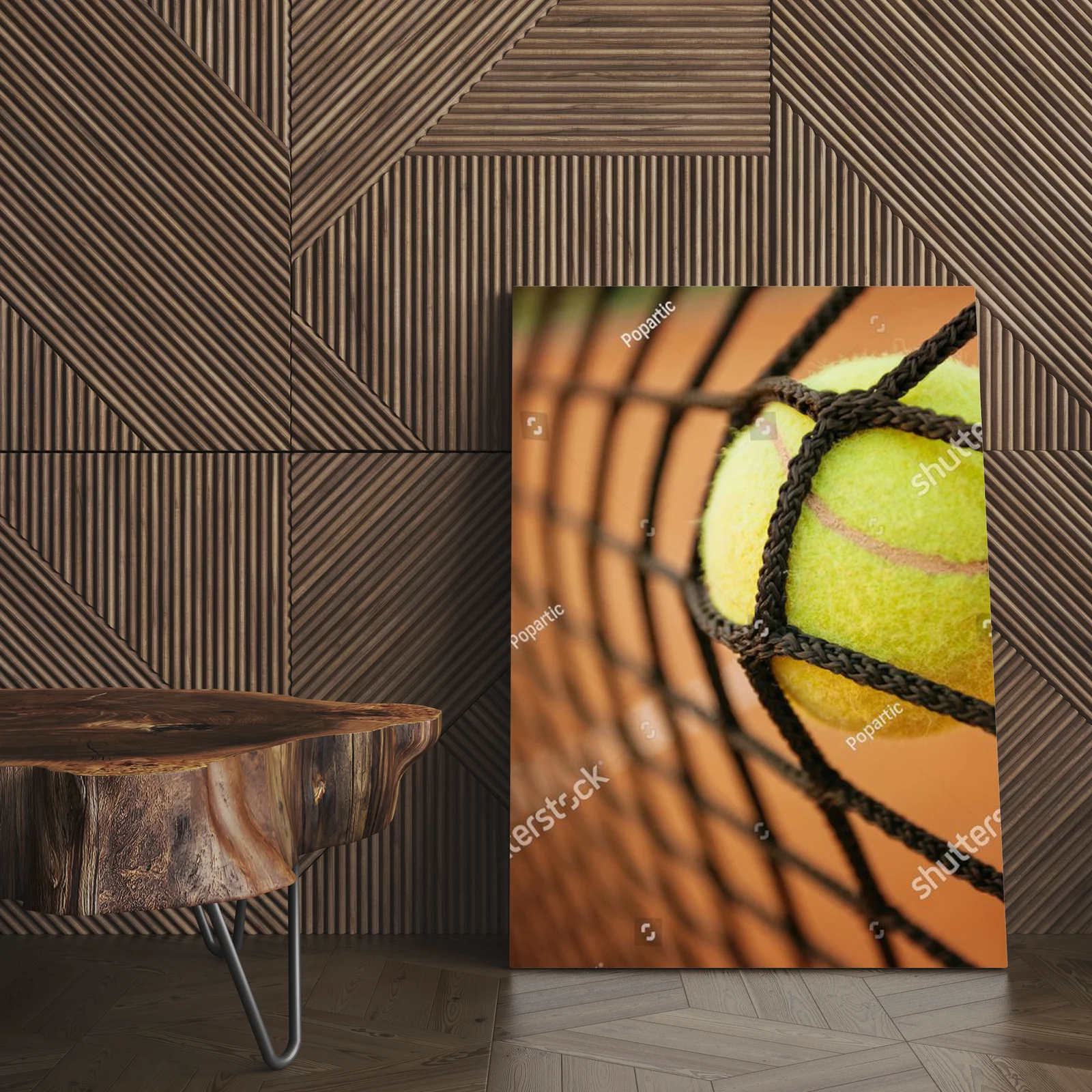 Tennisowy zderzak marzeń w ciepłych odcieniach
