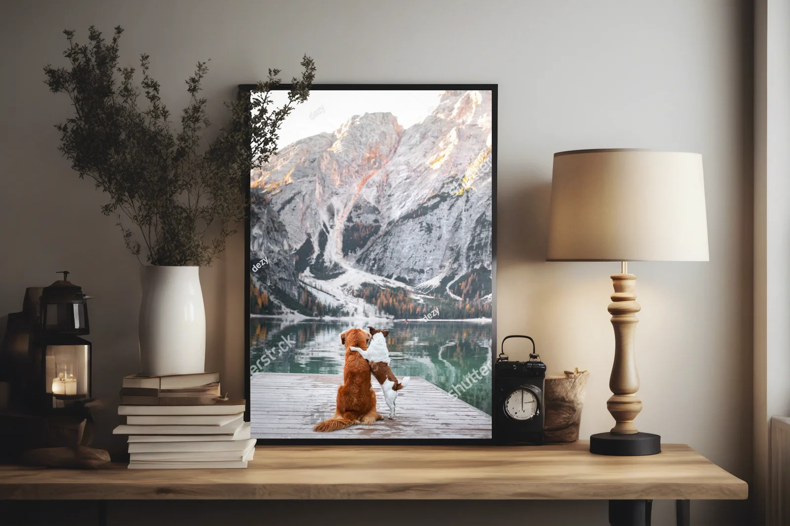 Urokliwe chwile nad jeziorem Braies z czworonogiem