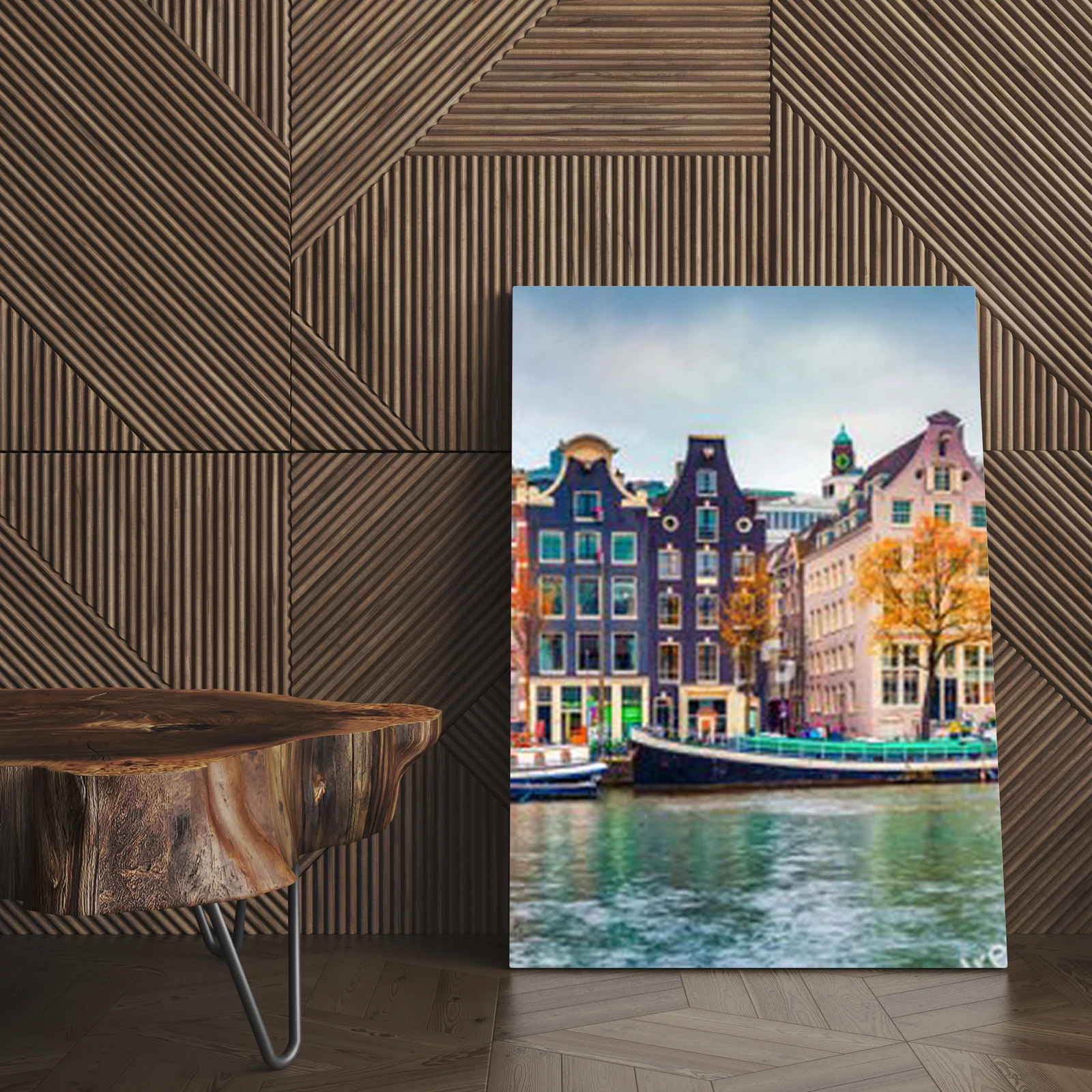 Malownicze widoki Amsterdamu w jesiennych kolorach