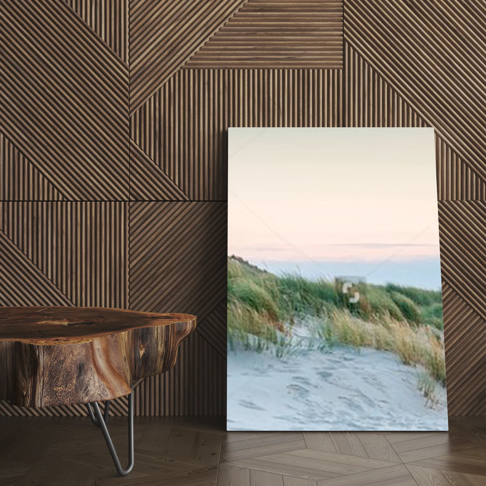 Panoramiczny widok latarni morskiej na wyspie Sylt