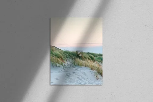 Panoramiczny widok latarni morskiej na wyspie Sylt