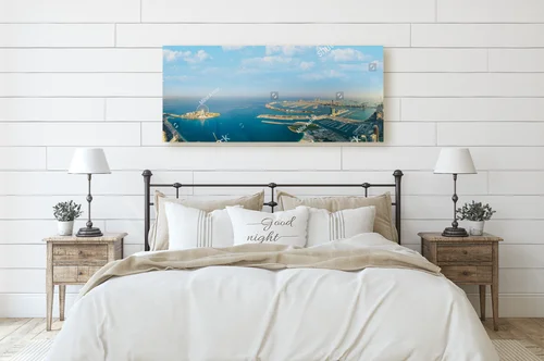 Panoramiczny widok Dubaju i jego luksusowych skarbów