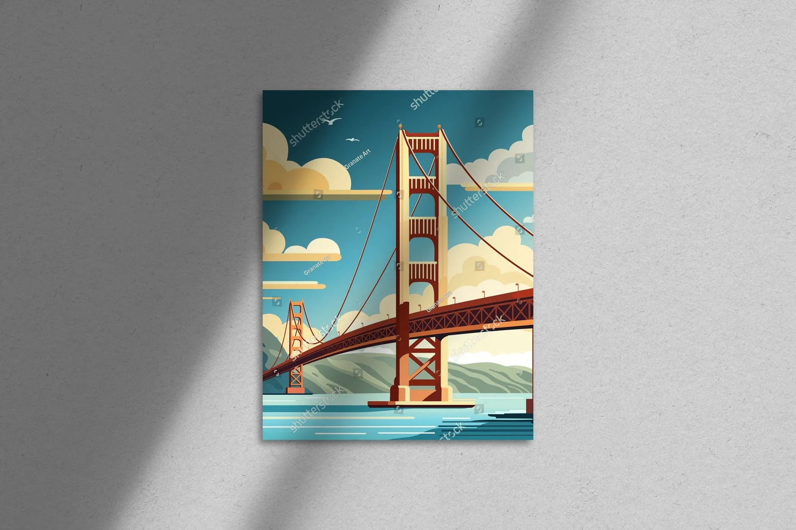 Zachwycająca panorama Golden Gate w Sonnenlicht