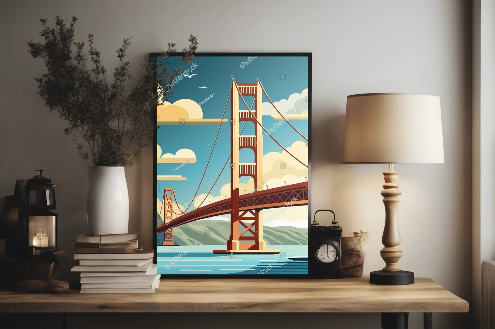 Zachwycająca panorama Golden Gate w Sonnenlicht