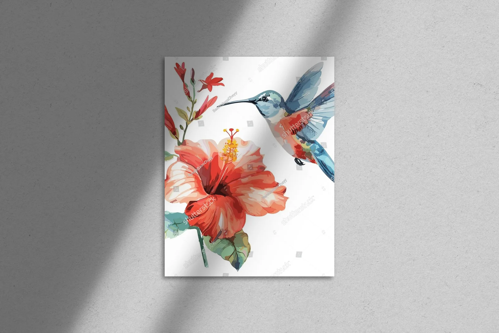 Egzotyczne kolibry w malarskich odcieniach natury