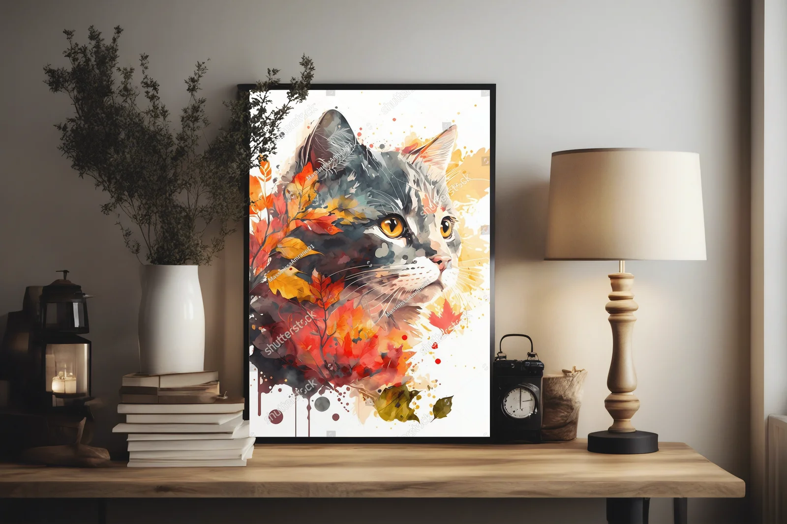 Koci portret w magnetycznych jesiennych barwach