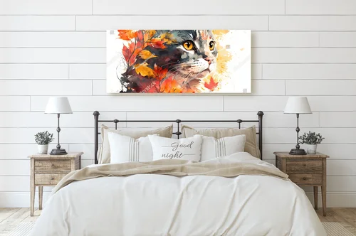 Koci portret w magnetycznych jesiennych barwach