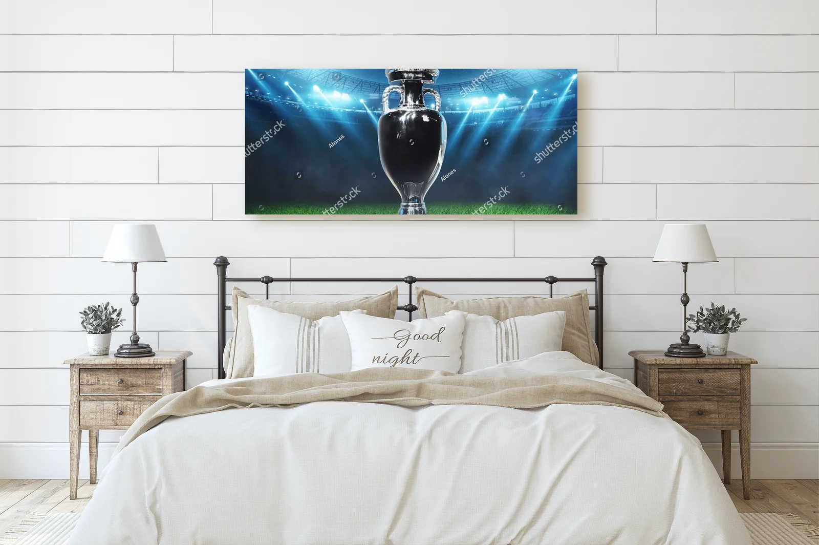 Nocna arena futbolu w pulsujących barwach