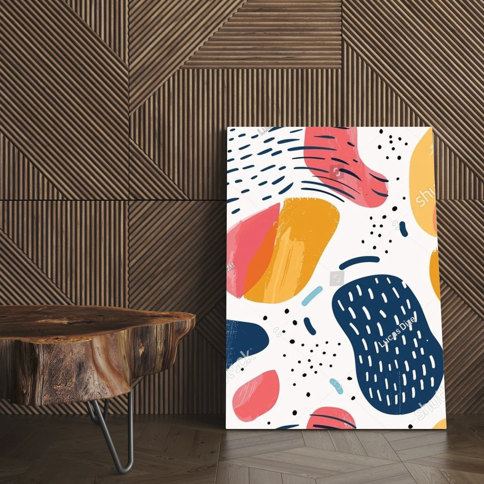 Nowoczesne geometryczne inspiracje w pastelowych tonach