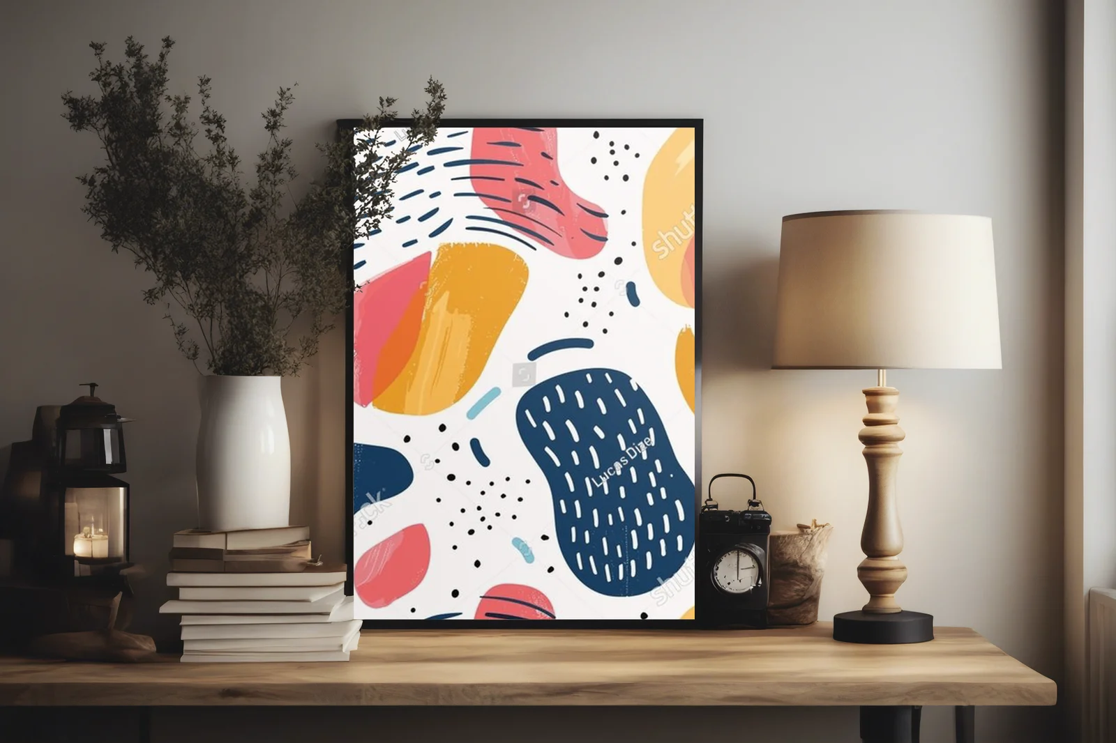 Nowoczesne geometryczne inspiracje w pastelowych tonach