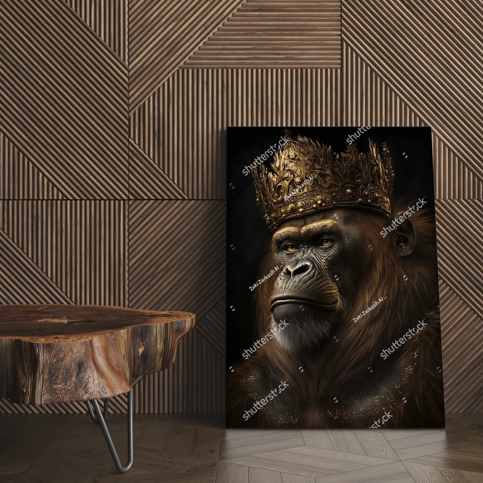 Orangutan Król w wyjątkowych odcieniach czerni i złota