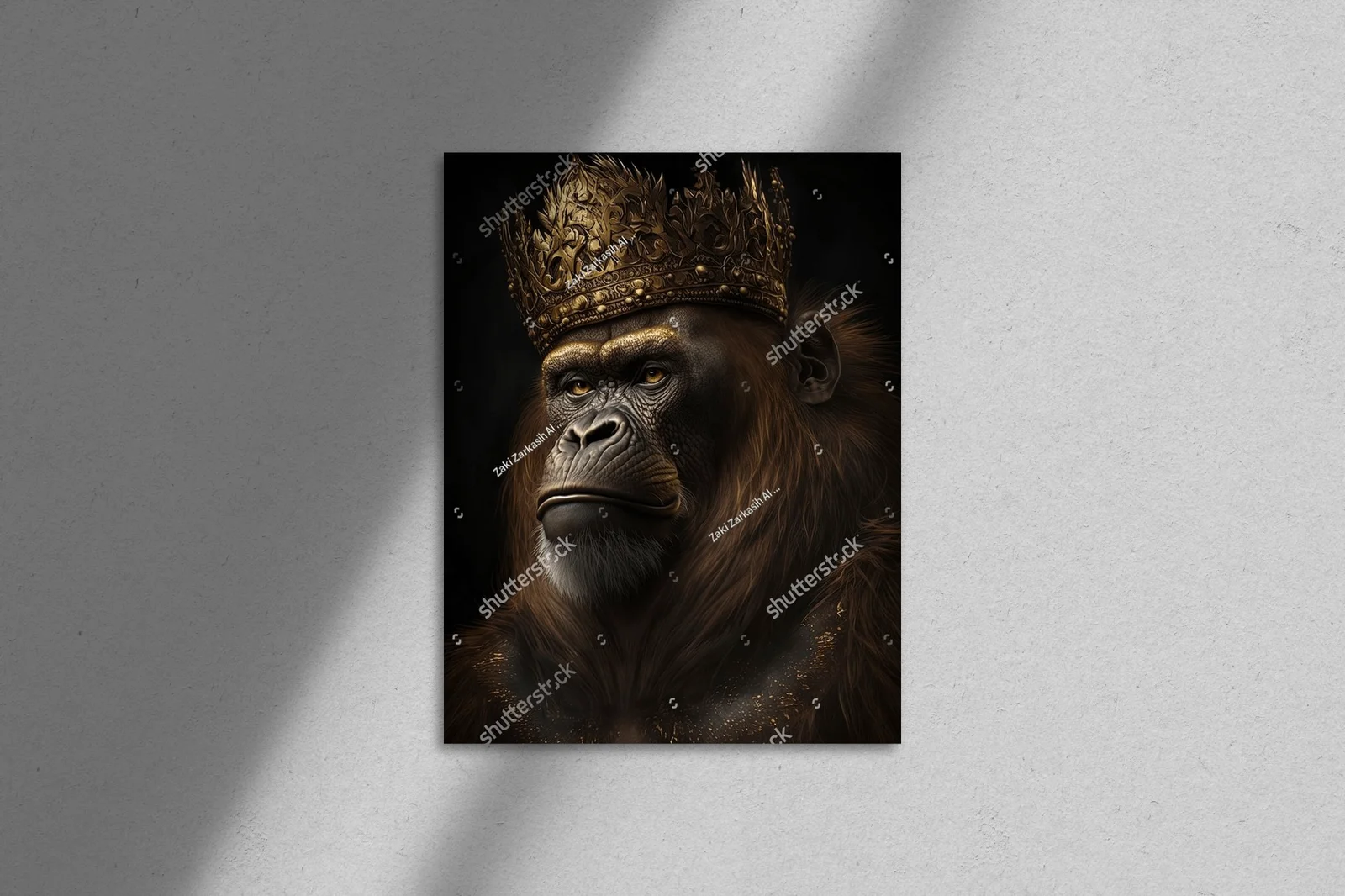 Orangutan Król w wyjątkowych odcieniach czerni i złota