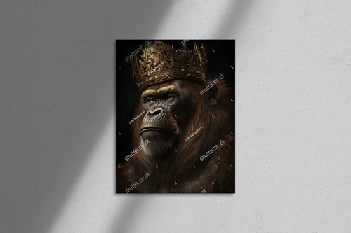 Orangutan Król w wyjątkowych odcieniach czerni i złota