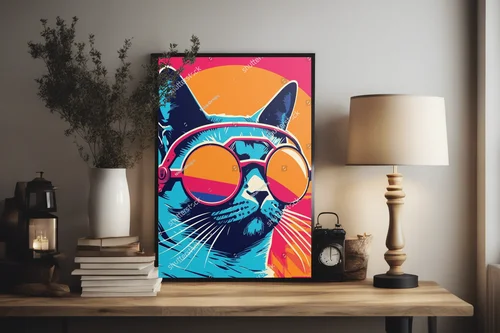 Feline magii w wyrazistych barwach radości