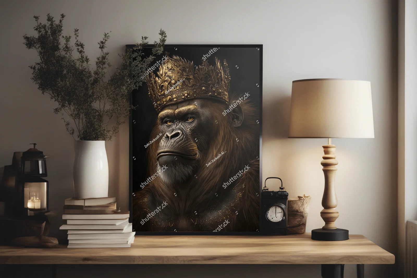 Orangutan Król w wyjątkowych odcieniach czerni i złota