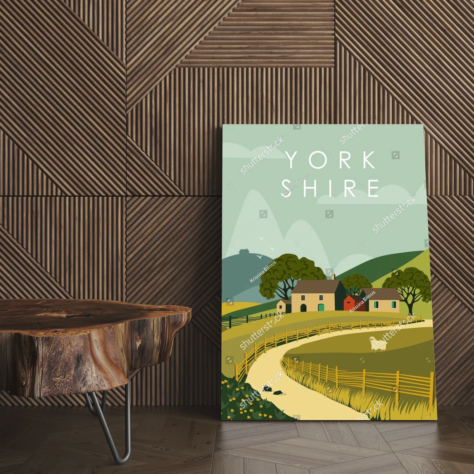 Malownicza wieś Yorkshire w odcieniach natury
