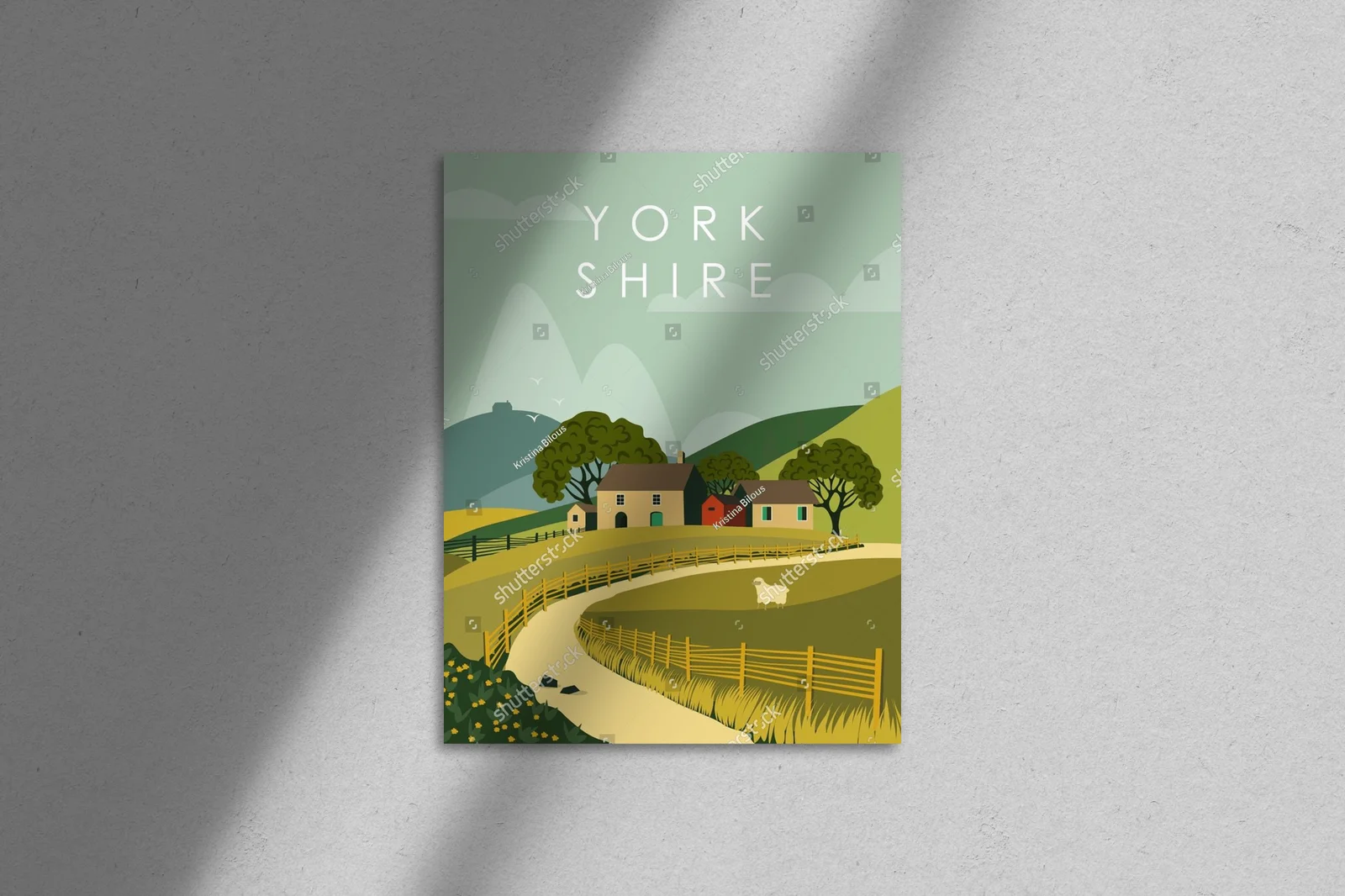 Malownicza wieś Yorkshire w odcieniach natury