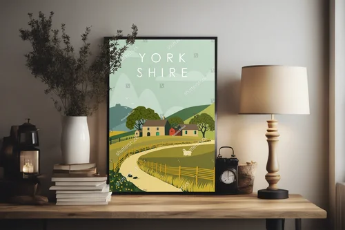 Malownicza wieś Yorkshire w odcieniach natury