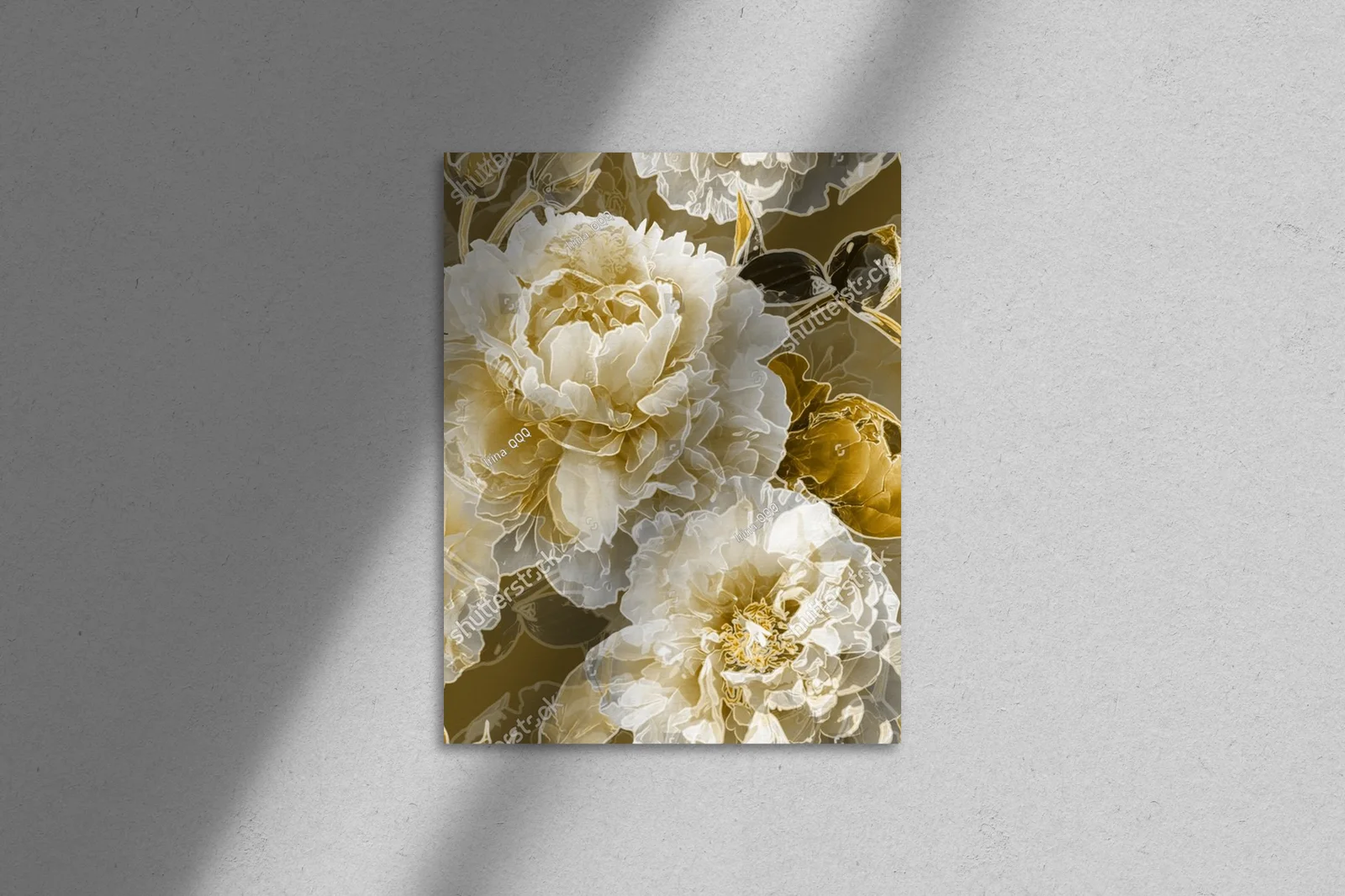 Romantyczny floral w złotych akcentach