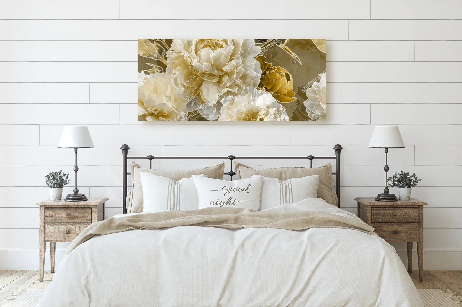 Romantyczny floral w złotych akcentach