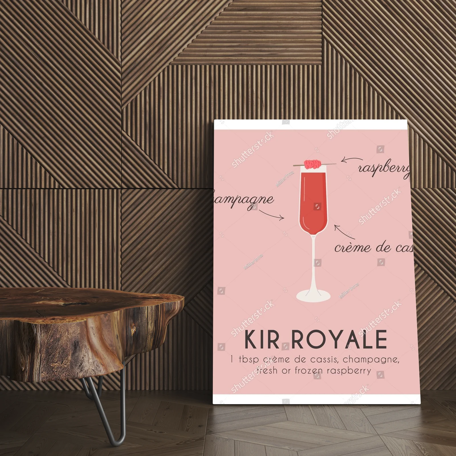 Radosny kir royale w letnich odcieniach