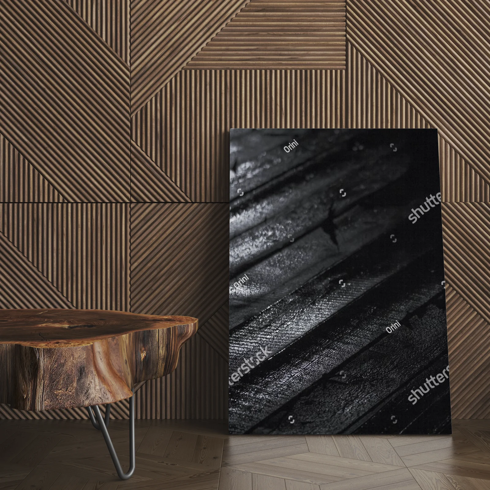 Głęboka atmosfera wet wood w ciemnych tonacjach