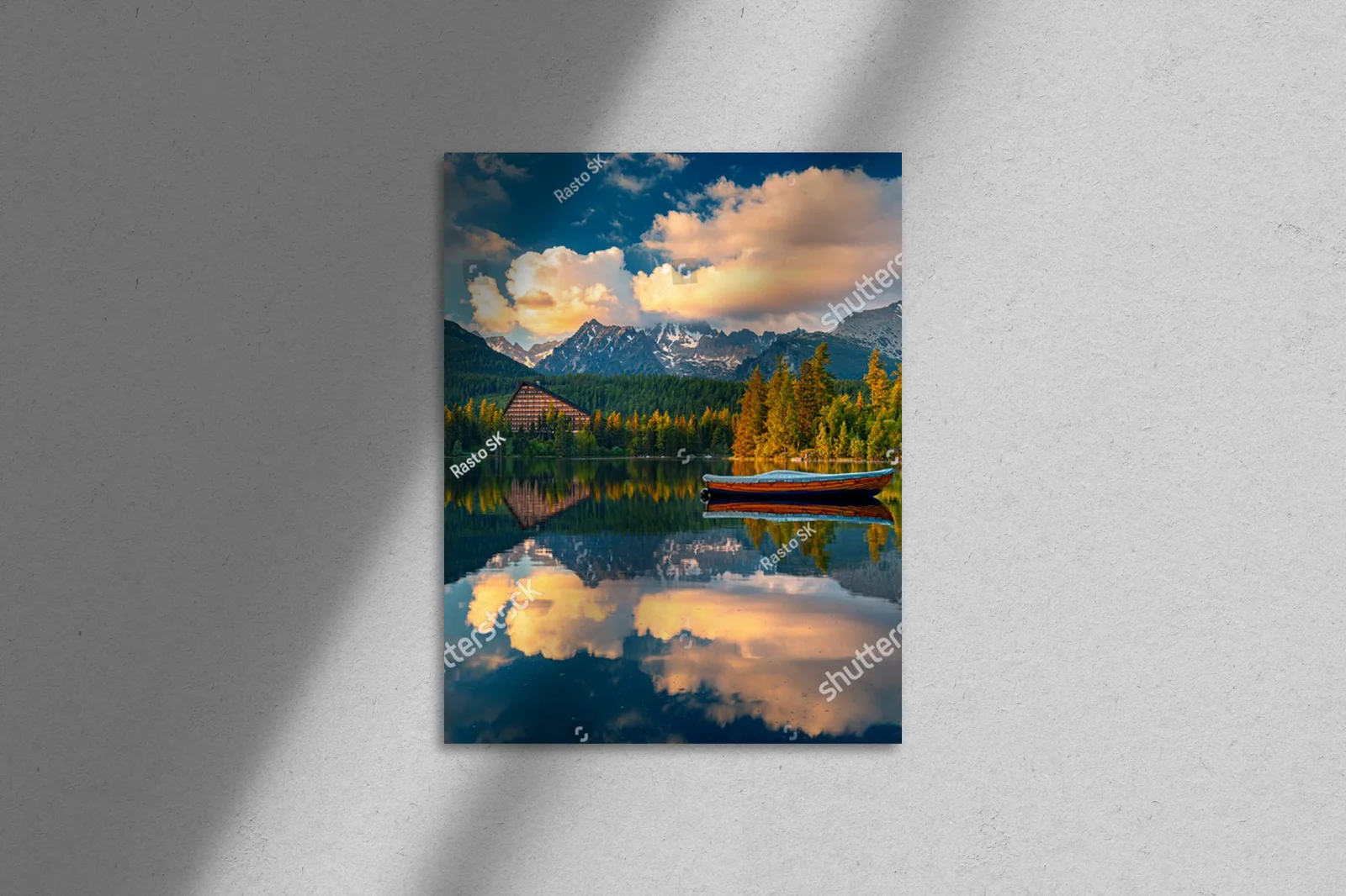 Poranny widok na Tatry - idylliczny krajobraz
