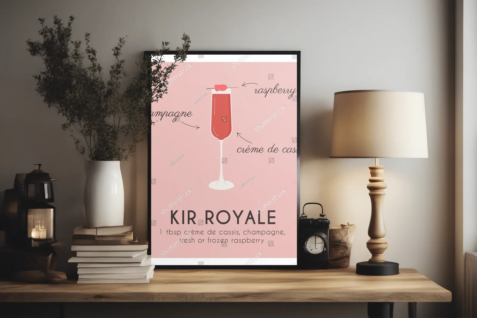 Radosny kir royale w letnich odcieniach