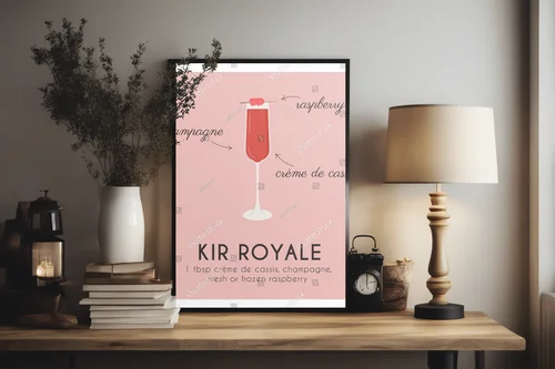 Radosny kir royale w letnich odcieniach