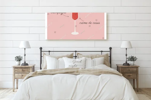 Radosny kir royale w letnich odcieniach