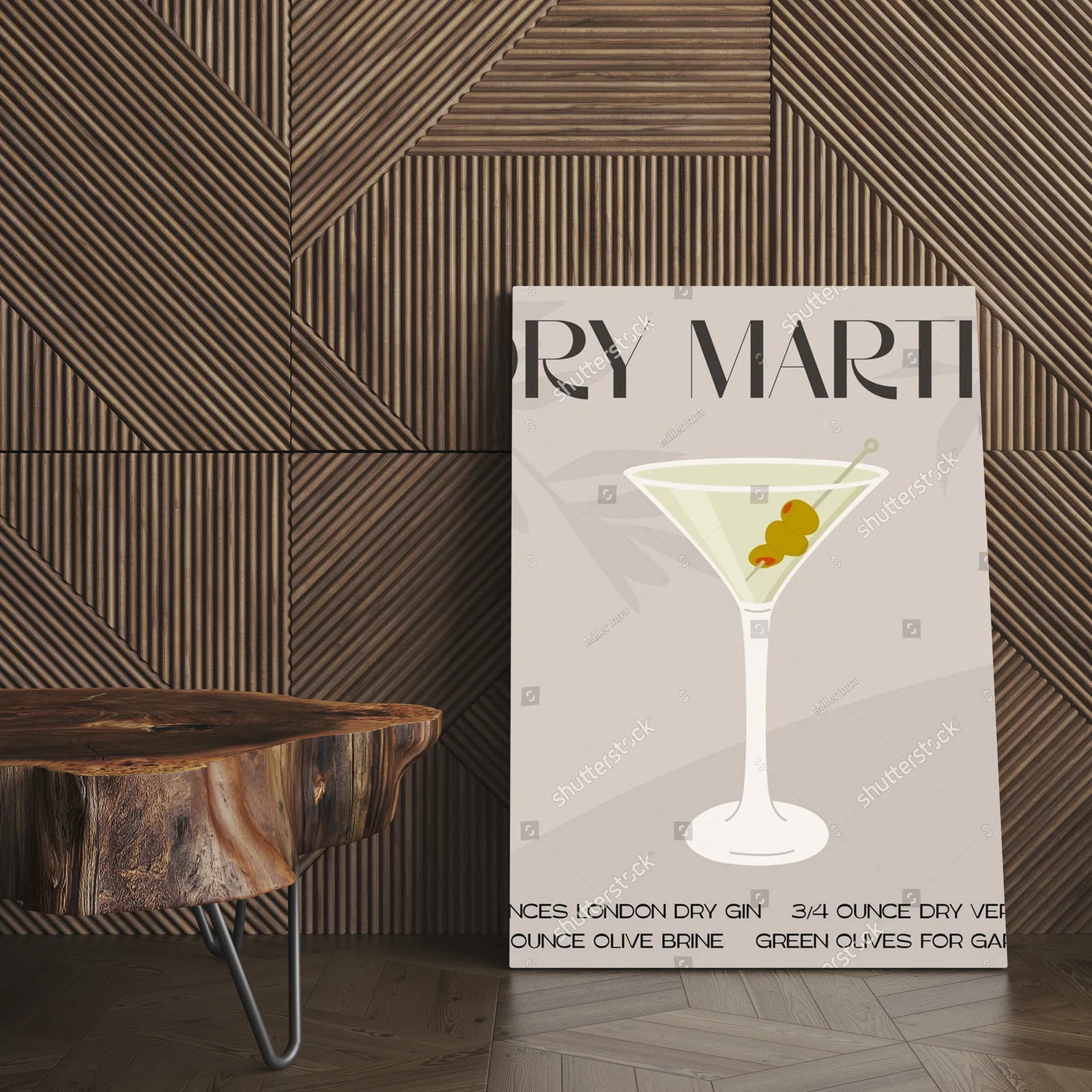 Elegancki koktajl Dry Martini w letnim stylu
