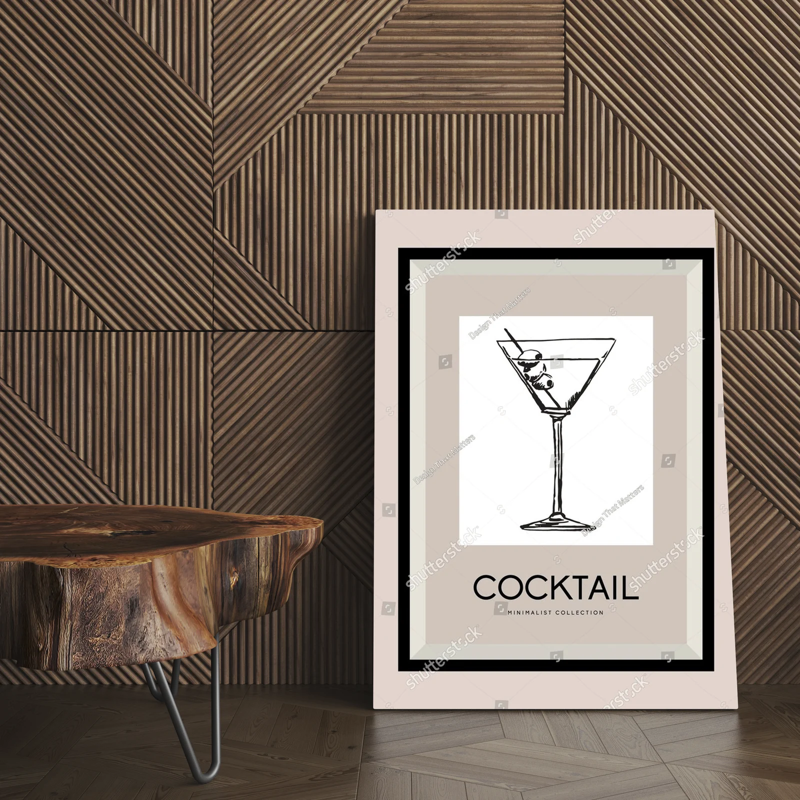 Elegancka ilustracja koktajli w pastelowych tonacjach