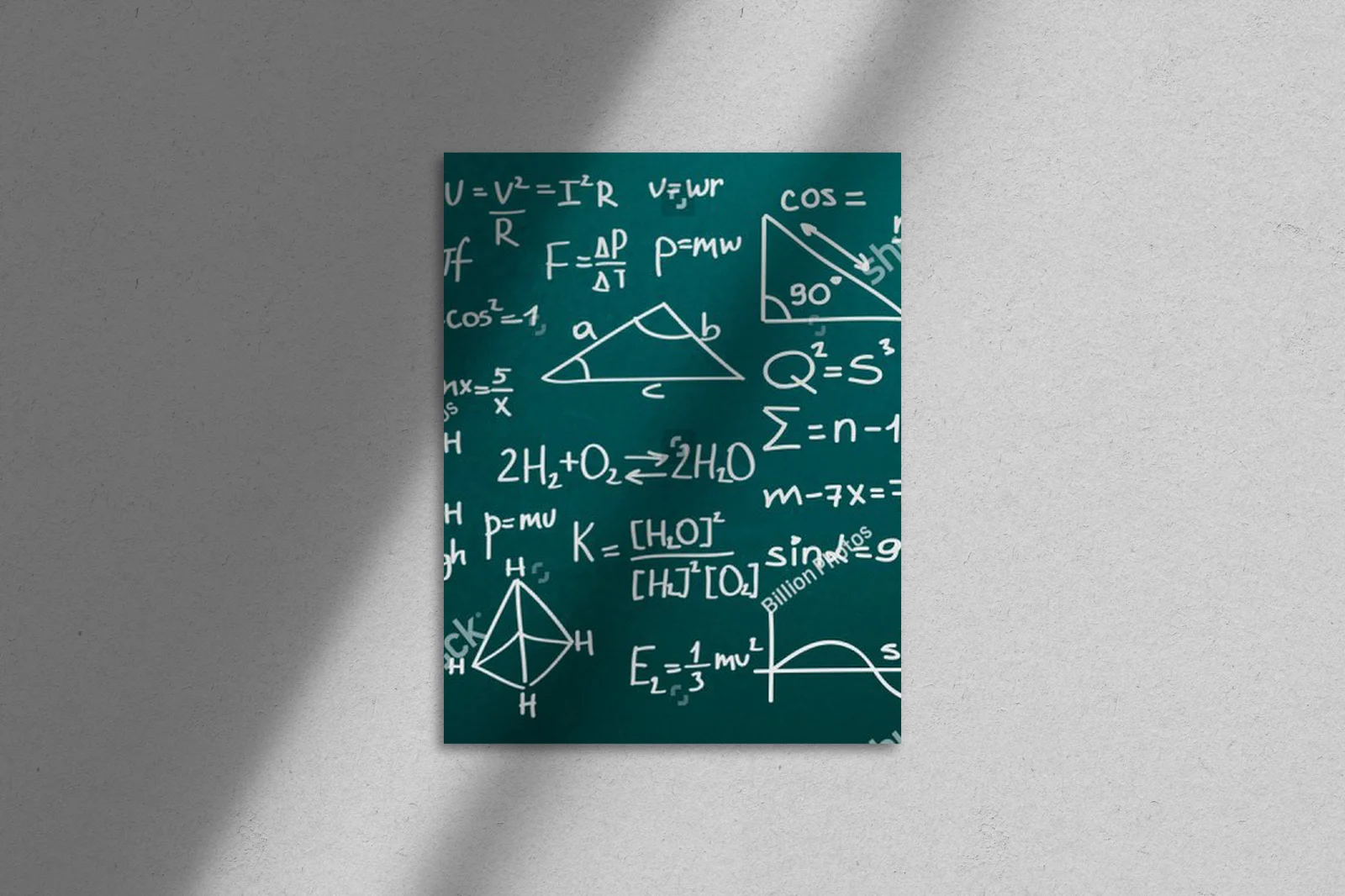 Nauka na czarnym tle: matematyka i fizyka
