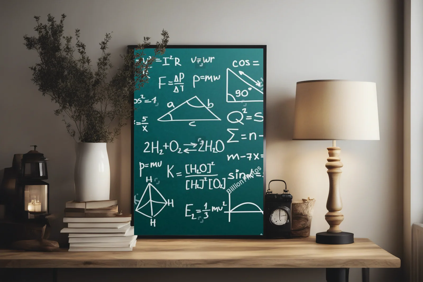 Nauka na czarnym tle: matematyka i fizyka