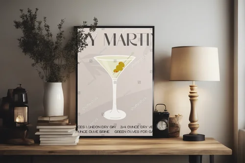 Elegancki koktajl Dry Martini w letnim stylu