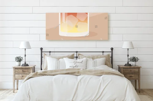 Letni koktajl Mai Tai w minimalistycznym stylu
