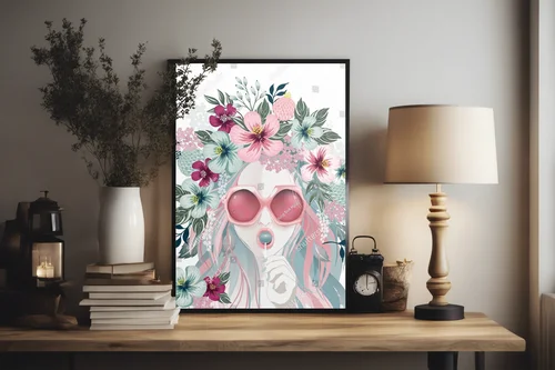 Wiosenny blask: Elegancja kobiety w okularach
