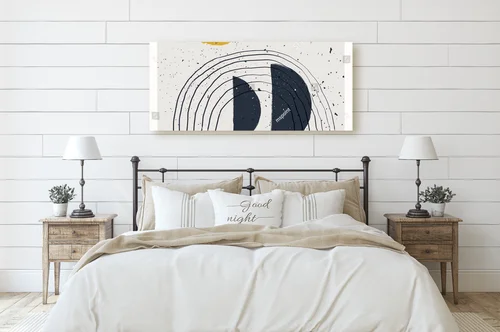 Abstrakcyjna kompozycja w minimalistycznym stylu